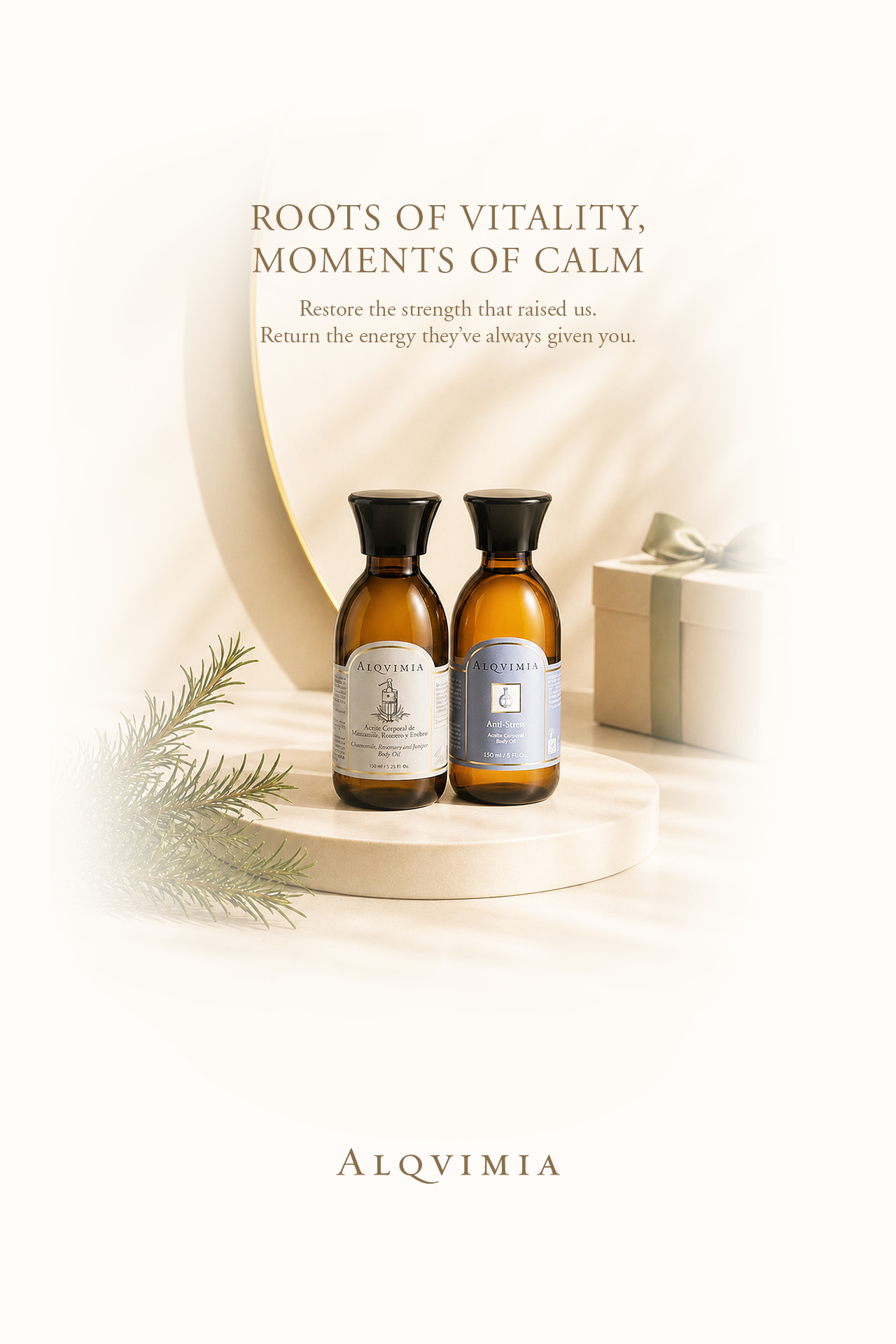 Alqvimia Relaxion Aromatherapy -lavender relaxing body oil